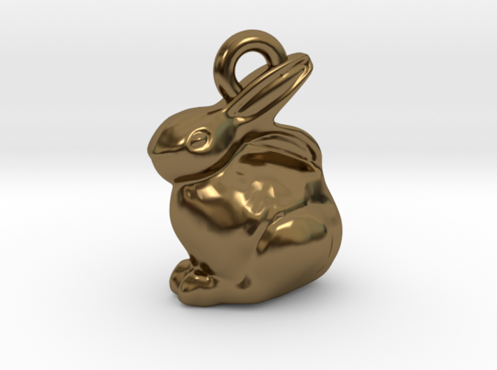 mini chocolate Easter bunny charm 3d printed
