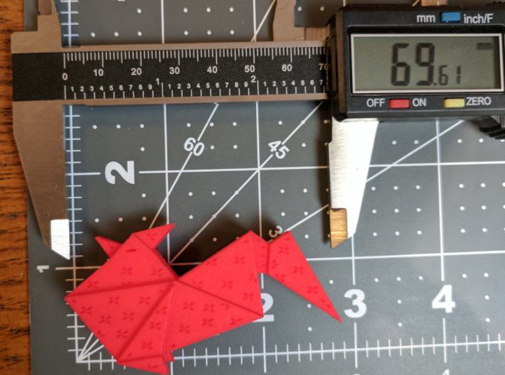 Origami Rooster 3d printed 