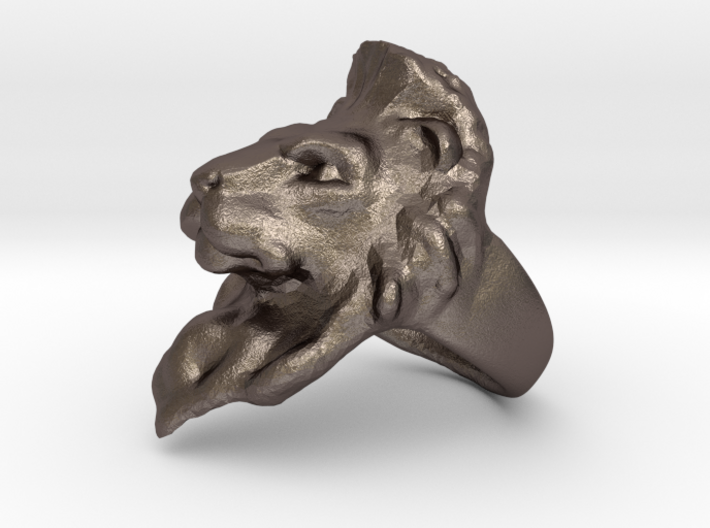 Lion Ring 21.32mm (size 12) 3d printed