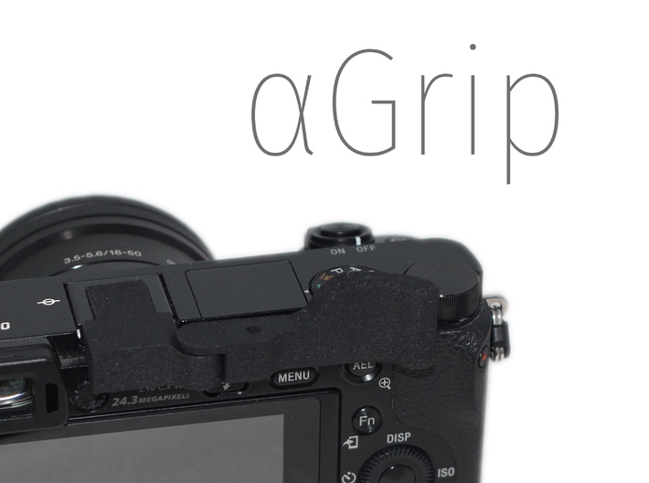 ⍺Grip (Grip for Sony A6000) 3d printed