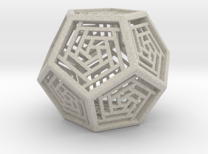 Dodecahedron Lattice 3d printed