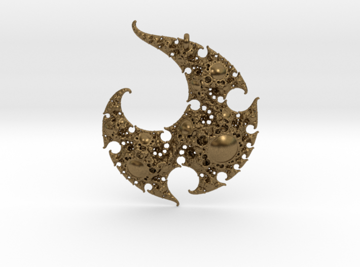 Yin Yang Infinity-Spiral Pendant 3d printed
