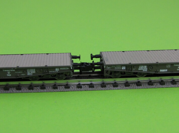 1:160 n scale buffer ROCO Flatbed Ssy x3 3d printed 