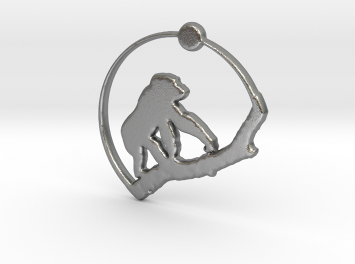 Gorilla Pendant 3d printed