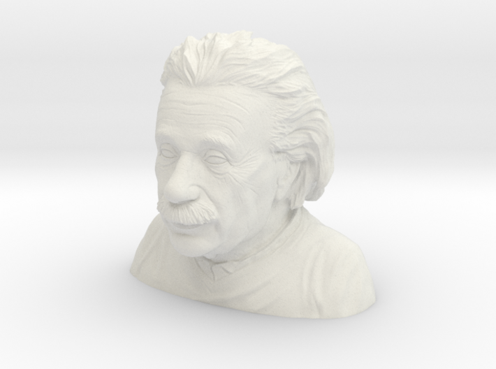 Einstein Bust Various Sizes and Materials 3d printed