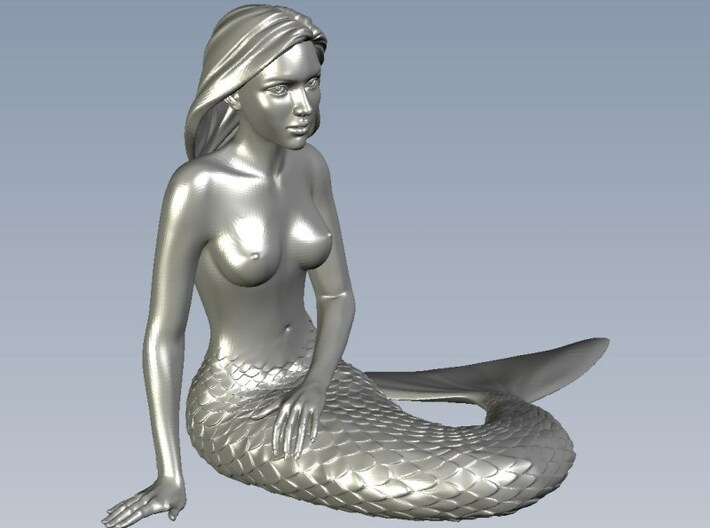 1/24 scale mermaid laying on beach figure x 1 3d printed 