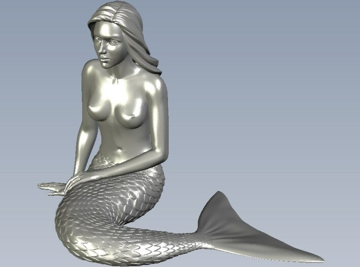 1/24 scale mermaid laying on beach figures x 2 3d printed 