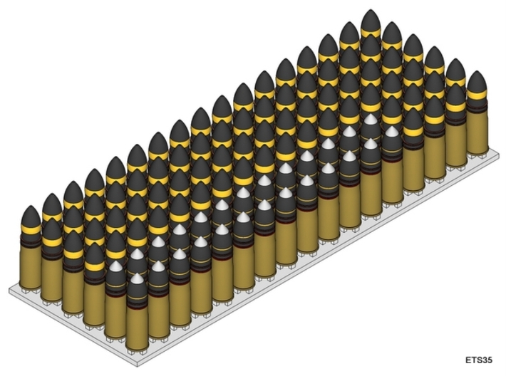 ETS35D03 - 102x 37 mm SA18 Rounds [1/35] 3d printed 