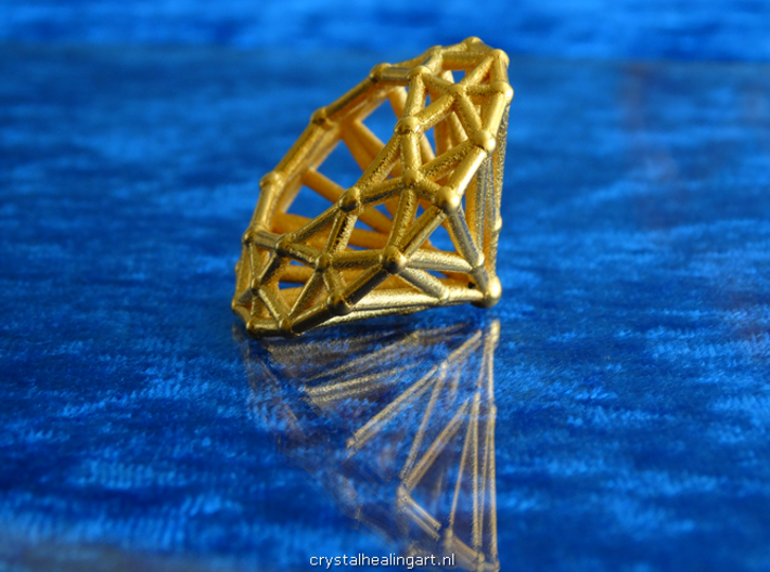 Diamond - Brilliant crystal geometry 3d printed 