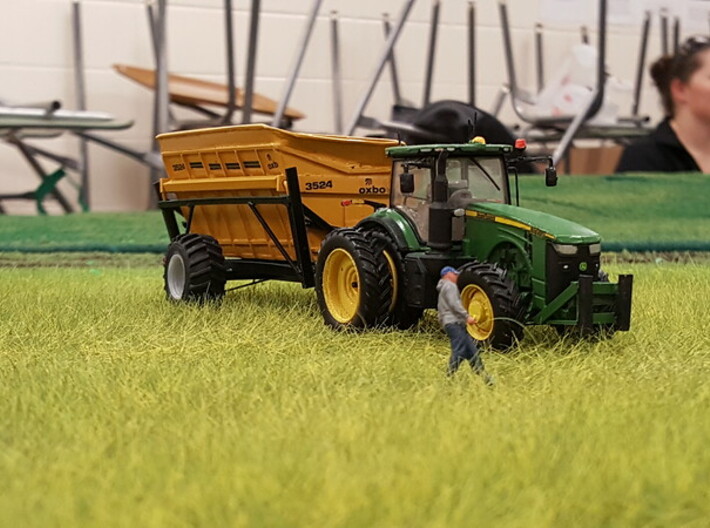 Green tractor mirrors 3d printed