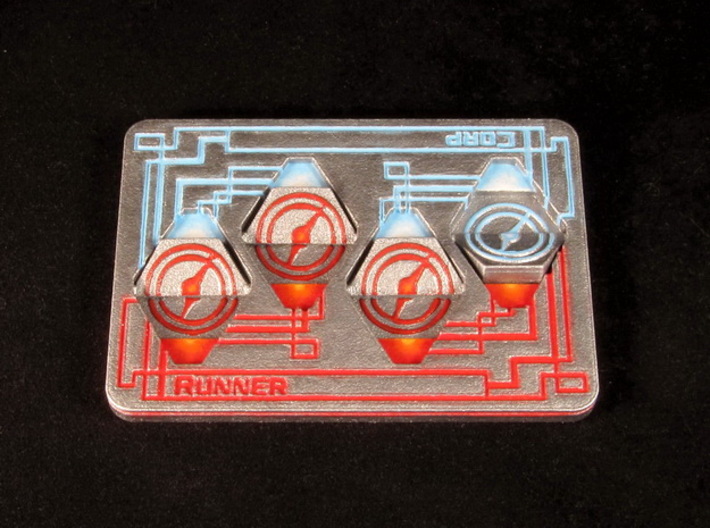 Click Tracker - Runner/Corp 3d printed Hand-painted White Strong Flexible
