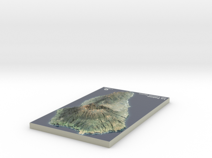 La Palma Map, Canary Islands - Large 3d printed 