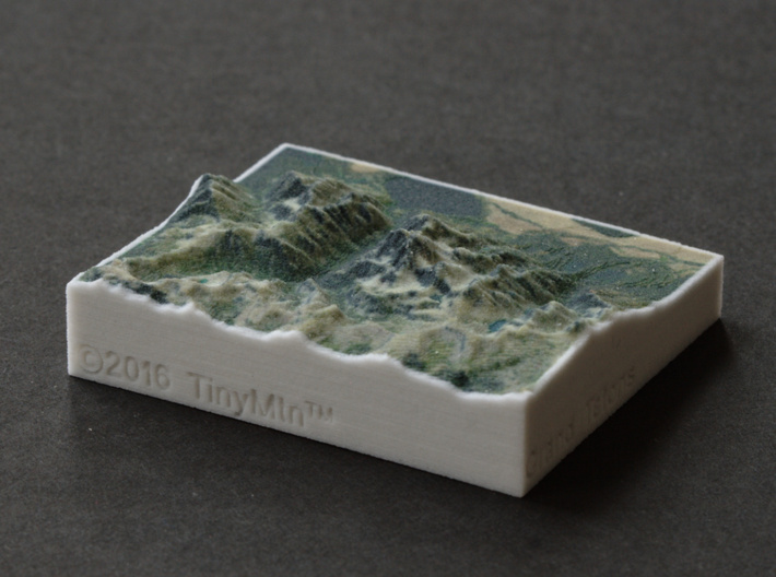 Grand Tetons, Wyoming, USA, 1:250000 Explorer 3d printed 