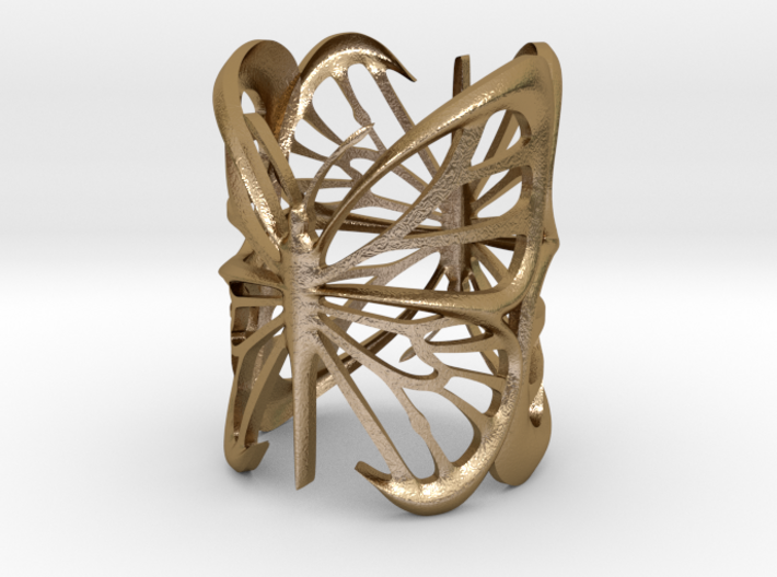 The butterfly embrace ring 3d printed