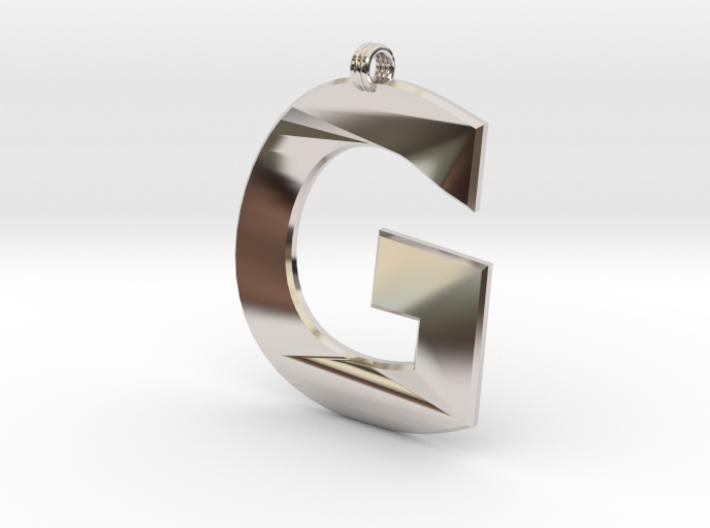 Distorted letter G 3d printed