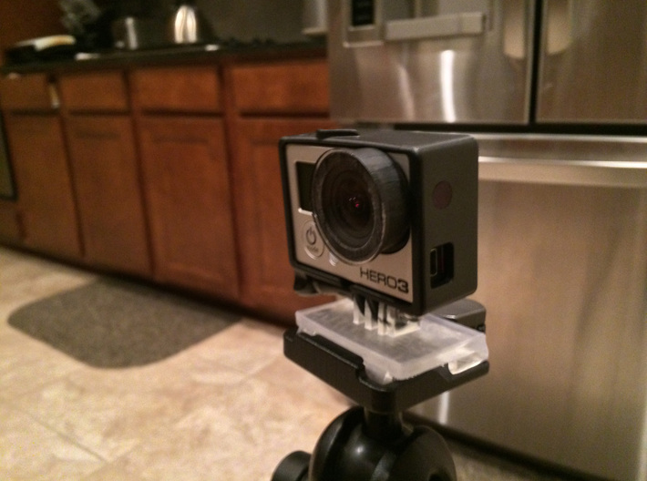 GoPro Quick Release Mount for Manfrotto Tripod 3d printed