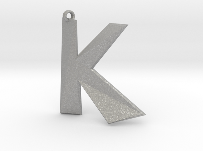 Distorted letter K 3d printed