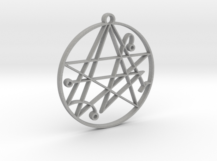 Mystical Cthulhu Symbol Pendant 3d printed