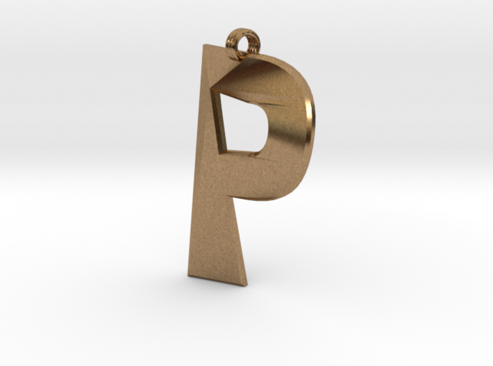 Distorted letter P 3d printed