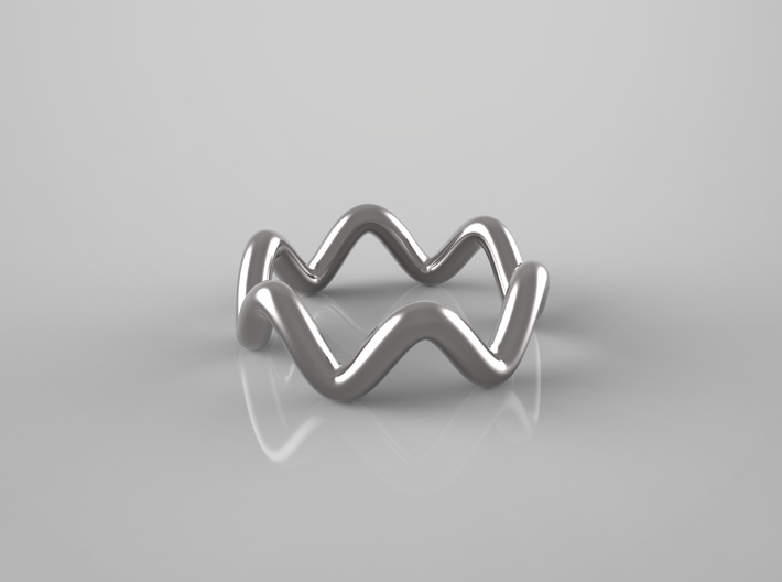 Wavy Ring 3d printed