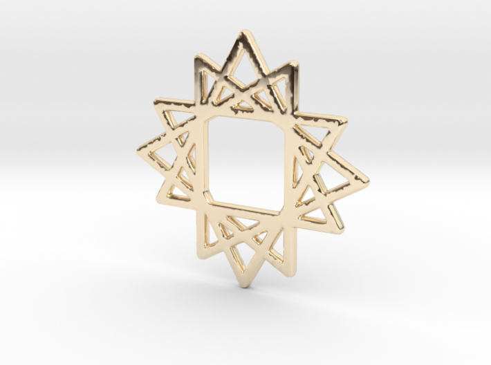 16 Point Star 3d printed