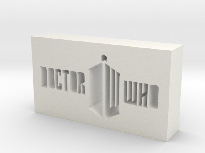 Doctor Who Logo 3d printed