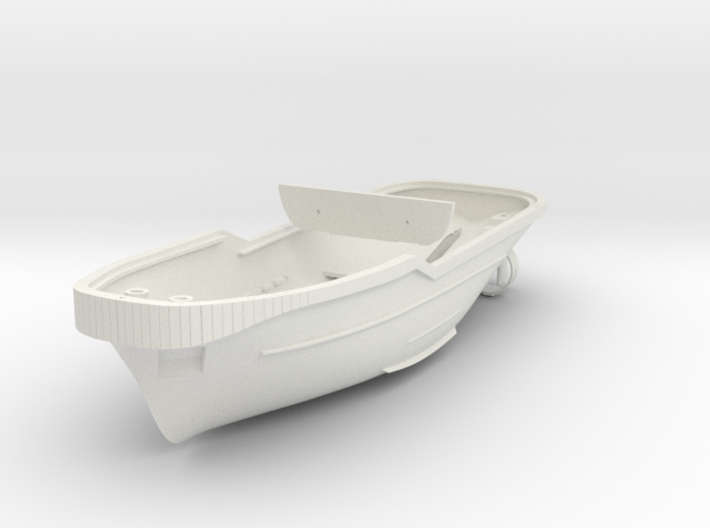Harbor Tug Hull 1:75 V40 Feature Complete 3d printed 