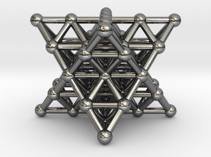 Merkaba Matrix 2 - Star tetrahedron grid 3d printed