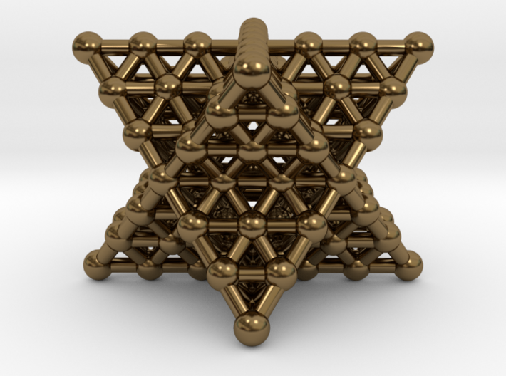 Merkaba Matrix 3 - Surface - Star tetrahedron grid 3d printed