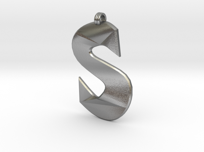 Distorted letter S 3d printed
