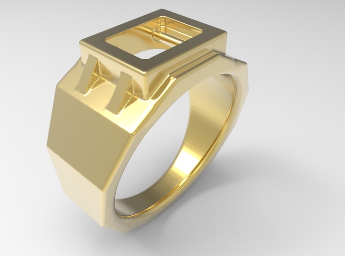 Engineers Fingers Ring G 3d printed 