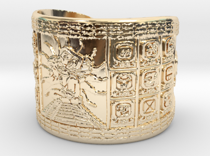 Mayan Bracelet 3d printed