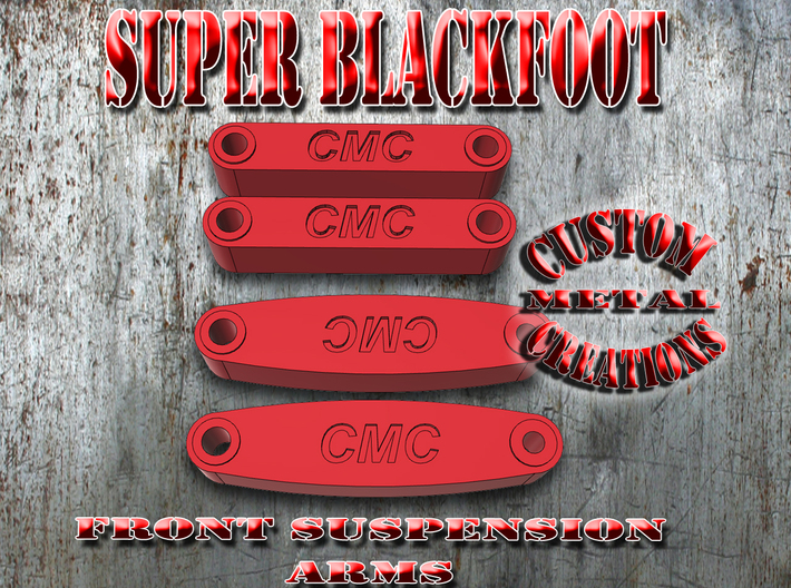 Tamiya Super Blackfoot Front Suspension Arms 3d printed Tamiya Super Blackfoot Front Suspension Arms
