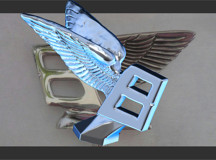 Hood Ornament for Bentley 3d printed 