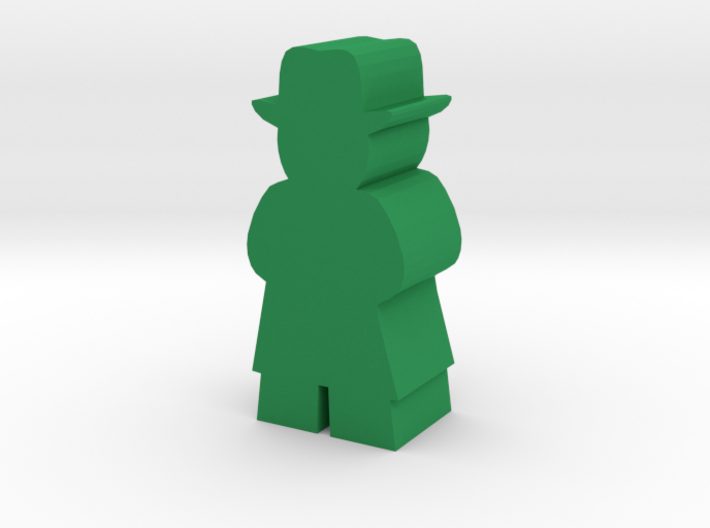Game Piece, Man With Fedora and Tenchcoat 3d printed