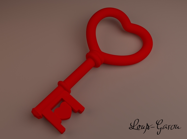The key to my heart 3d printed 