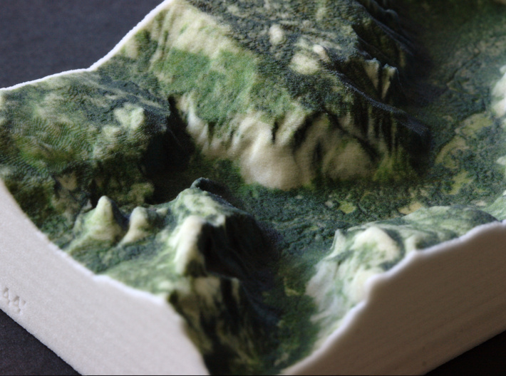 Yosemite Valley, CA, USA, 1:100000 Explorer 3d printed Close-up of Half Dome and Glacier Point