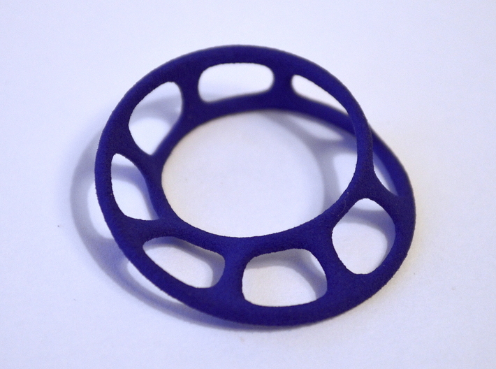 Wired Möbius Strip 3d printed Printed in blue