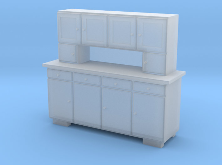 H0 Cupboard 4 Doors - 1:87 3d printed