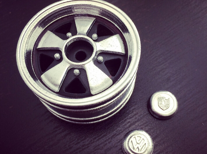 “Fuchs” Wheel Cap, Porsche Emblem RIM004-0B 3d printed 