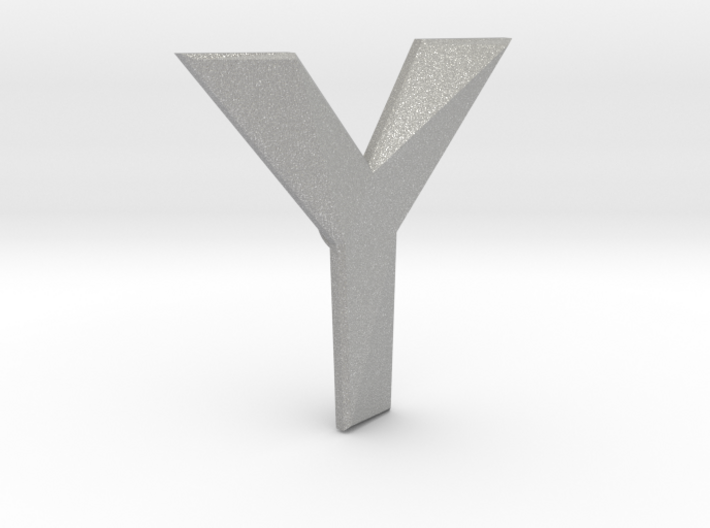 Distorted letter Y 3d printed