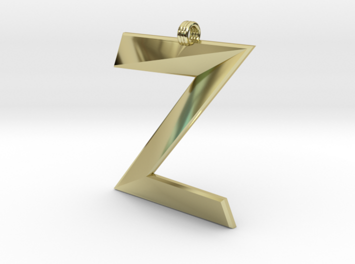 Distorted letter Z 3d printed