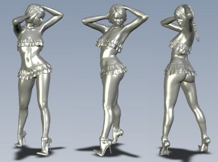 1/18 scale nose-art striptease dancer figure A x 3 3d printed 