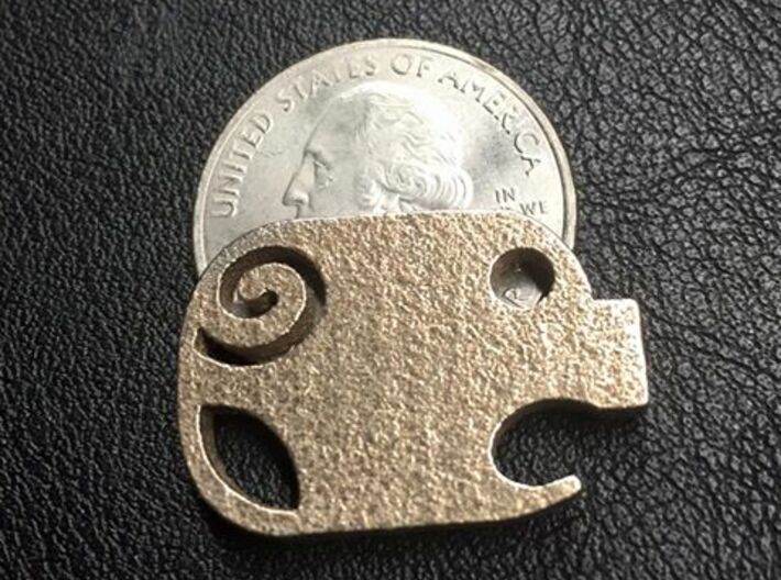 Mini Piggy Cutlet Keychain / Necklace 3d printed 