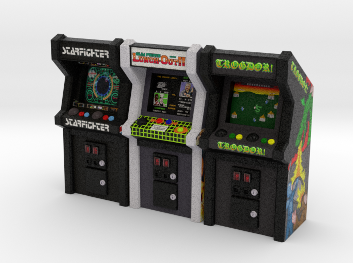 Row of Arcade Games #1, 35mm 3d printed