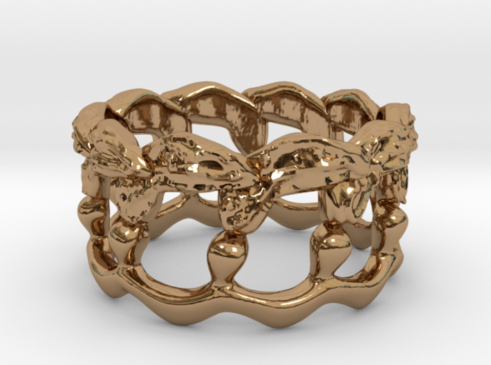Kelp Ring - Nature Jewelry 3d printed