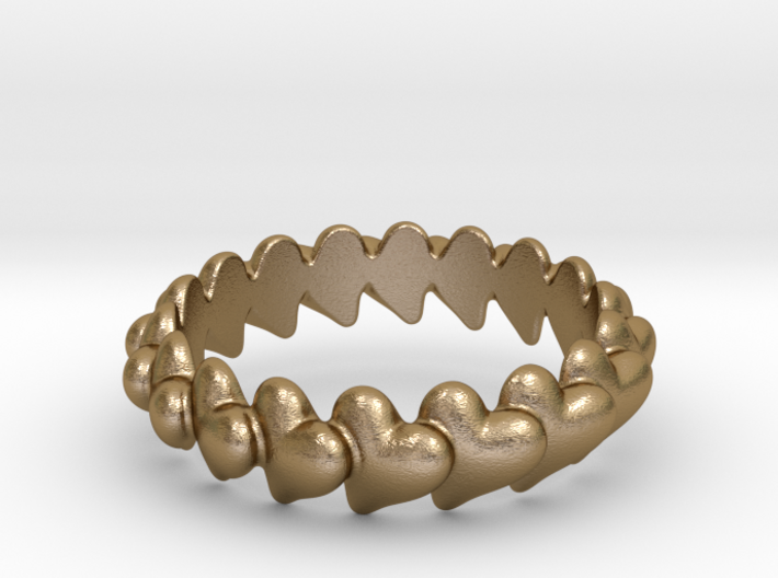 Hearts Bracelet 78 3d printed