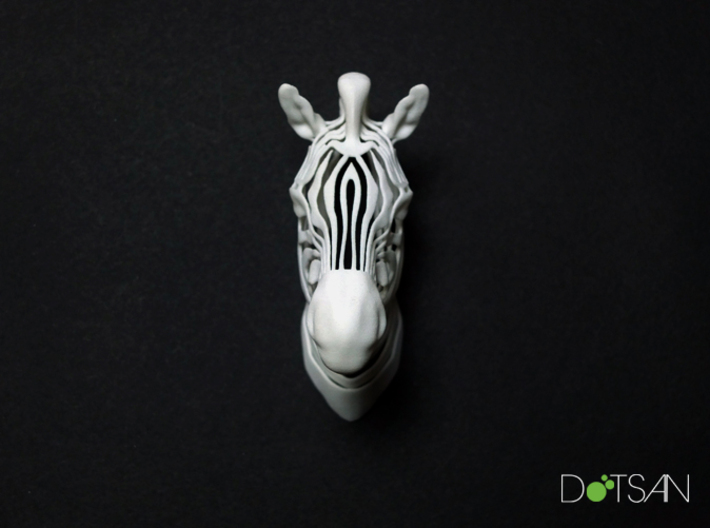3D Printed Wired Life Zebra Trophy Head Wall 3d printed 