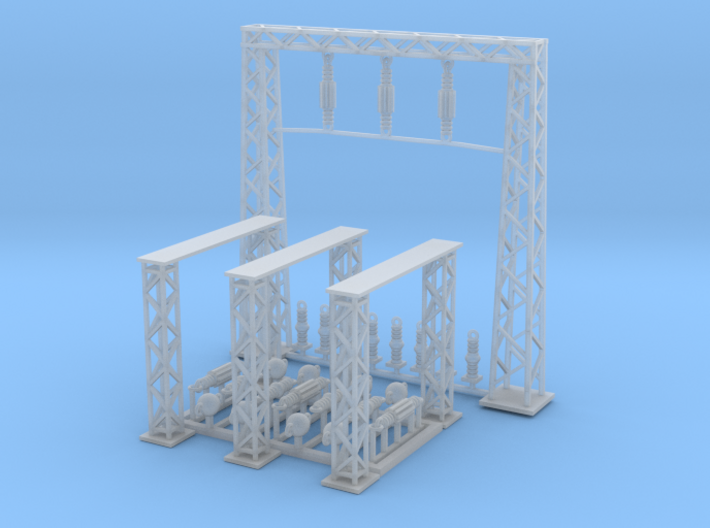 Power Station Section B N Scale 3d printed SUb Power Station part B N scale
