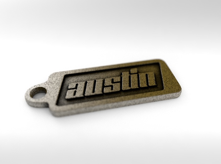 Austin, Texas Keychain 3d printed